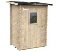 Alce Hobby 146x98 - Caseta de jardín de madera - Con ventana delantera - 146x98x197 cm