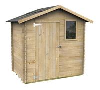 Alce Livia 198x130 - Caseta de jardín de madera - Con ventana delantera - 198x130x205 cm