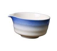 ALCXAZS Elegante tazón japonés para matcha, tazón de,Azul,12.5 x 6.4 cm