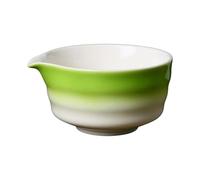 ALCXAZS Elegante tazón japonés para matcha, tazón de,Verde,12.5 x 6.4 cm