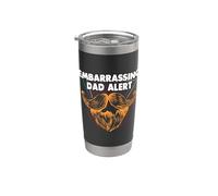 Alerta de papá embarazoso para padres, familia, mamá, papá, familiares Vaso térmico de acero inoxidable de doble pared