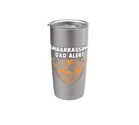 Alerta de papá embarazoso para padres, familia, mamá, papá, familiares Vaso térmico de acero inoxidable de doble pared