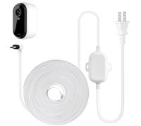 ALERTCAM Cable de alimentación de 25 pies para cámara de seguridad Arlo Essential 2K para exteriores (2ª generación), cable de alimentación resistente a la intemperie para fuente de alimentación
