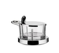 Alessi Quesera 5071 – diseño de vidrio y acero inoxidable – 11 cm