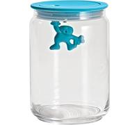 Alessi AMDR05 AZ Gianni - Tarro de cristal (90 cl), tapa color azul