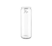Alessi Tarro de cristal AMDR08 B – Tapa hermética, diseño de hombre colgante, blanco