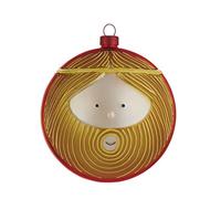 Alessi AMJ13 3 Giuseppe, Bola de Navidad en Vidrio soplado. Decorada a Mano.