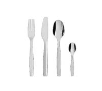 Alessi Cubiertos Itsumo – 6 cuchillos/tenedores/cucharas y 6 cucharas de café, acero inox. 18/10