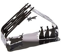 Alessi Belén de diseño Bark Crib BM09 – Acero inoxidable pulido con detalles dorados