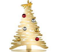 Alessi Adorno de Navidad Bark For Christmas BG06/30 GD - Acero AISI 430, imanes de porcelana, oro