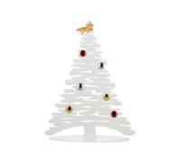 Alessi Adorno de Navidad Bark for Christmas BM06 W – Árbol, acero inoxidable, blanco, 35.5×14×45 cm