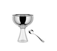 Alessi Set helado Big Love AMMI01S I Acero inox. 18/10 y resina termoplástica Blanco Hielo