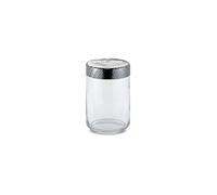 ALESSI Bote de almacenamiento Veneer 1l Vidrio/Acero inoxidable transparente