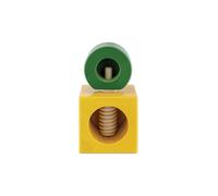 ALESSI Cascanueces TWERGI de madera de haya amarillo/verde amarillo