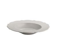 Alessi Dressed en Plein Air MW72 / 2 LG - Plato Hondo de Diseño con Decoración en Relieve, Melamina, Gris Claro