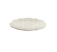 Alessi Dressed en Plein Air MW72 / 77 W - Platillo de Diseño para Café con Decoración en Relieve, Melamina, Blanco