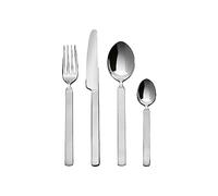 Alessi Servicio de cubiertos Dry 4180S24 — Diseño en acero inoxidable 18/10, 24 piezas