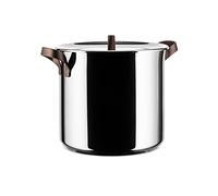 Alessi edo pu100/24 - olla en acero inoxidable 18/10, mangos en acero inoxidable 18/10 con revestimiento en pvd, marrón.