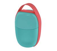 Alessi Fiambrera Food à Porter SA03 Laz – Dos compartimentos, elemento refrigerante – Azul claro