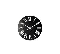 Alessi Reloj de pared Firenze Ø36 cm, plástico ABS, mecanismo de cuarzo, negro