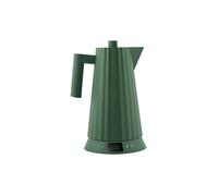 ALESSI Hervidor de agua 1,7l Plissee Th. Harz / Verde verde oscuro