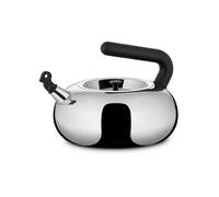 ALESSI Hervidor de agua Bulbul 2,5 l acero inoxidable / negro plata
