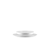 Alessi Servicio de platos Itsumo NF07S12 – Porcelana blanca, diseño minimalista, 12 piezas