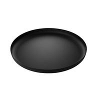 Alessi Bandeja redonda Jm14/35 BT de acero coloreado en resina epoxi con relieve negra 35 cm