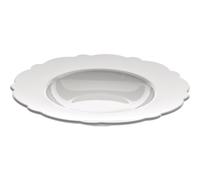 Alessi Juego de 4 platos de sopa Dressed en porcelana blanca con relieve MW01/2