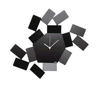 Alessi Reloj de pared La Stanza Dello Scirocco MT19 B Acero colorado resina epoxídica Negro
