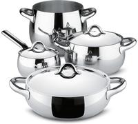 Alessi Batería de cocina Mami 7 piezas Acero inoxidable