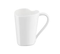 Alessi Taza Mug To MMI24 – Forma de corazón, Bone China – Blanco