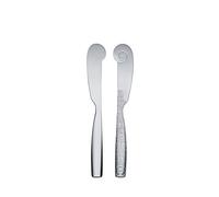Alessi MW03/37 - Juego de 6 Cuchillos de Mantequilla, Acero 18-10, Color Plateado