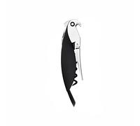 Alessi | Parrot AAM32 B - Sacacorchos de diseño para Sommelier, Aluminio Fundido y PC, Negro
