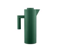 Alessi Jarra térmica Plissé MDL12 GR – Vidrio térmico doble pared, 1 l Verde