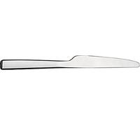 ALESSI REB09/3 - Juego de 6 Cuchillos ovalados de Acero AISI 420 con Espejo Pulido, Acero, Plateado, 20.00 x 22.00 x 5.50 cm