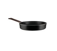 Alessi Sartén de mango largo, 20 cm, antiadherente, acero, marrón