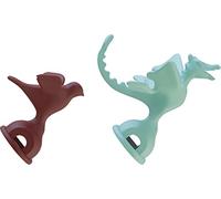 Alessi Set de 2 silbatos plástico, plástico, Verde y Rojo