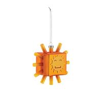 Alessi Figura decorativa de Navidad Sunflake GJ02 7, cristal soplado a mano, multicolor