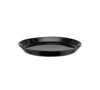 Alessi Tonale - DC03/1 B - Juego de 4 Platos Llanos de cerámica Stoneware, Color Negro