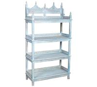Alexandra House Living Estantería Azul Madera de Mango 40 x 166 x 90 cm