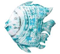 Alexandra House Living Figura Decorativa Azul Madera de Mango Pez 15 x 83 x 107 cm