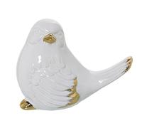 Alexandra House Living Figura Decorativa Blanco Cerámica Pájaro