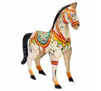 Alexandra House Living Figura Decorativa Madera de Mango Caballo 7 x 24 x 22 cm