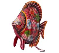 Figura decorativa alexandra house living madera de mango pez 9 x 30 x 30 cm