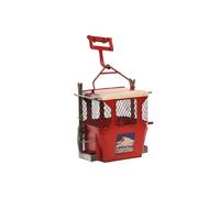 Alexandra House Living Figura Decorativa, Metal, Rojo, 18 x 18 x 12 cm
