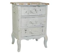 Alexandra House Living Mesita de Noche Blanco 40 x 70 x 50 cm