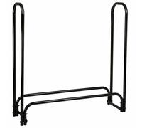 Alexandra House Living Soporte para Leña Negro Hierro 34 x 124 x 124 cm