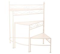 Alexandra House Living Soporte para Maceta Blanco Metal Hierro 25 x 37 x 59 cm