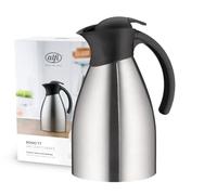 alfi Jarra térmica Bono TT 1,5 l – Acero inox doble pared, tapón rosca pulsador, 12/24 h, sin BPA